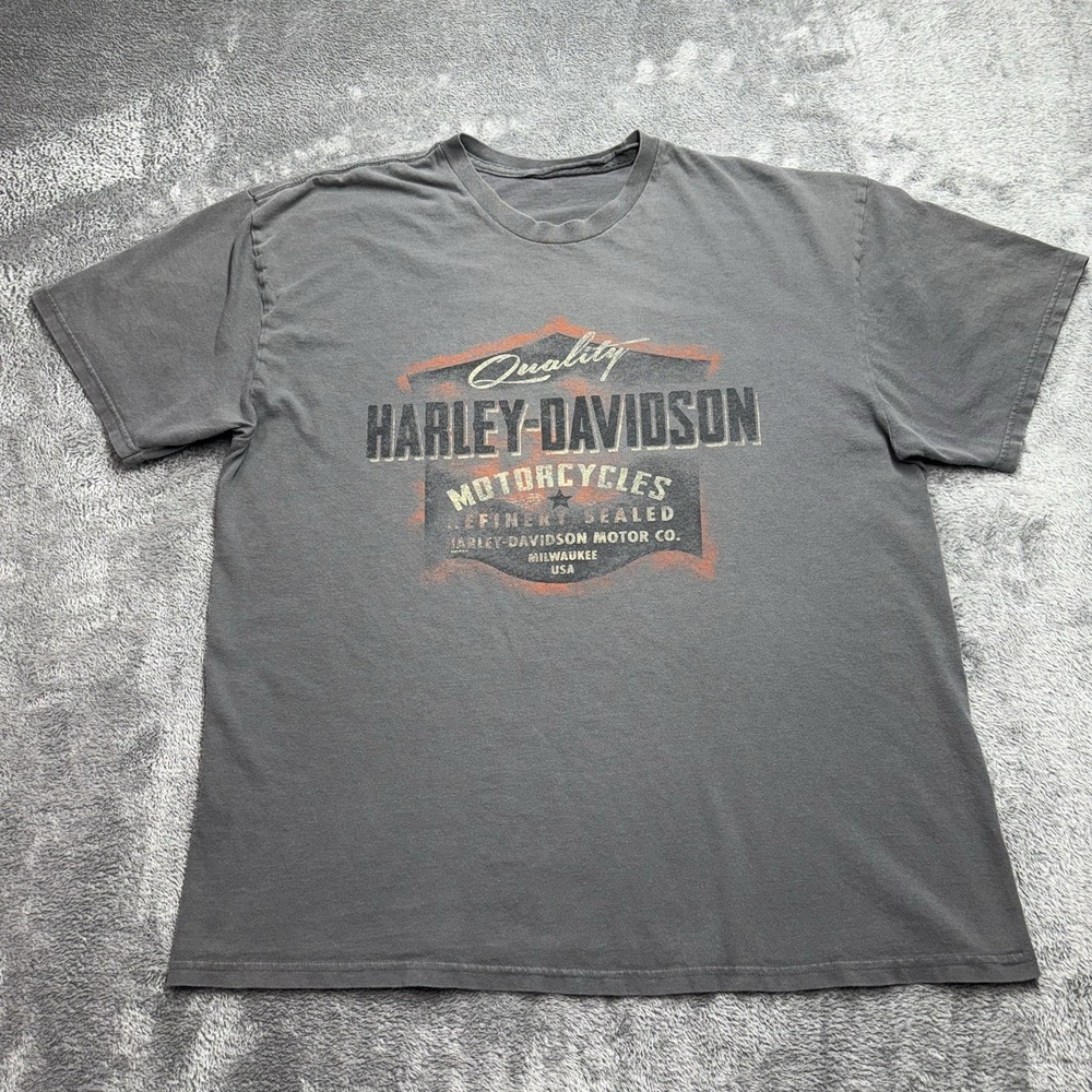 Harley-Davidson of‎ Fargo ND Graphic T-Shirt Mens XL Gray Short Sleeve 2018